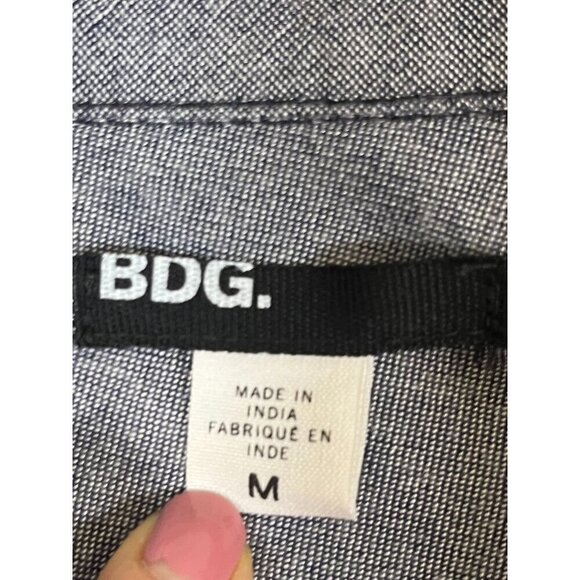 BDG Top Women M Blue Neutral Western Equestrian Retro Classic Preppy Boho 80s - Picture 2 of 10